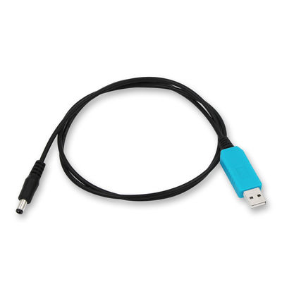 USB to DC 5V to 12V Step-Up Power Cable with Transparent Blue/White/Pink Shell- Boost Adapter for Router, LED, IoT Device