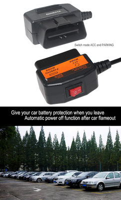 OBD2 to DC 5.5x2.1mm Dash Cam Power Cable with Voltage Cut-Off