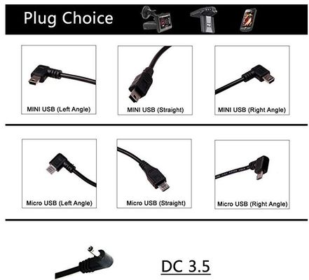Micro USB (Right-Angle/st) to Terminal/Half-Stripped Wire Step-Down Cable with Inline Fuse- 5V to 3.3/3.7V for DIY and IoT Use