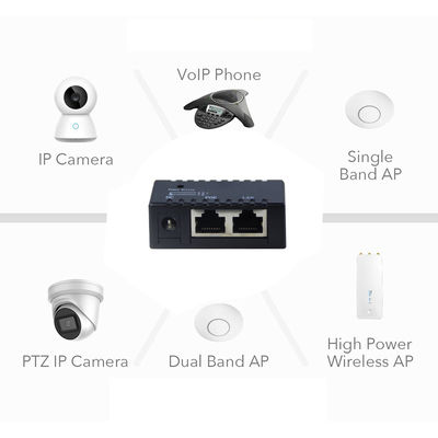 Active PoE Injector-48V Power Over Ethernet Adapter IEEE 802.3af/at Compatible for IP Camera, Wireless AP, VoIP Phones