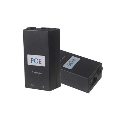 48V Desktop PoE Injector IEEE 802.3af/at for IP Cameras and VoIP Phones