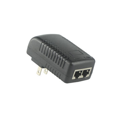 US Plug 48V PoE Injector IEEE 802.3af/at for IP Cameras VoIP Phones
