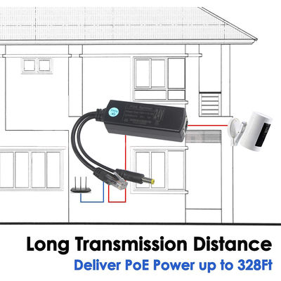 PoE Splitter with DC Output - 48V to 12V/9V/5V Step Down Power Over Ethernet Converter for IP Camera, Raspberry Pi, Access Point