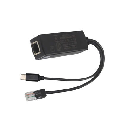 PoE Splitter with USB-C Output- 48V to 5V/9V/12V Power Over Ethernet Converter for Tablet, Phone, Raspberry Pi, USB-C Devices