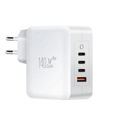 140W GaN PD Charger with 3 USB-C and 1 USB-A Port EU AU Plug