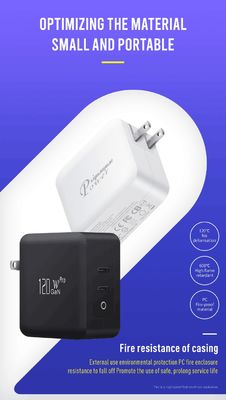 US 2-Pin Wall Charger with Single USB-C Port, 140W High-Speed Output, Fast Charging Adapter for Laptop/Mobile