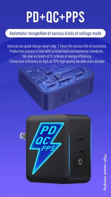 US 2-Pin Wall Charger with Single USB-C Port, 140W High-Speed Output, Fast Charging Adapter for Laptop/Mobile