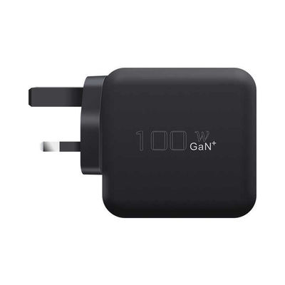 UK / EU 2-Pin Wall Charger with USB-C Port, 100W High-Speed Output Power Adapter for Laptop/Tablet/Phone