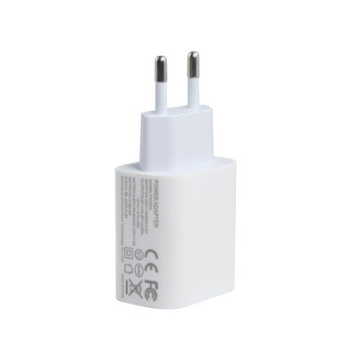EU 2-Pin 20W Dual USB-C and USB-A Wall Charger