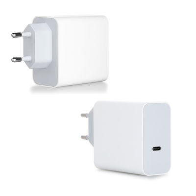EU 2-Pin USB-C Wall Charger, 60W High-Speed Type-C Power Adapter for Laptop, Tablet, and Smartphone