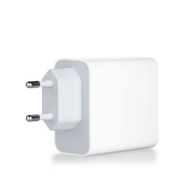 EU 2-Pin USB-C Wall Charger, 60W High-Speed Type-C Power Adapter for Laptop, Tablet, and Smartphone