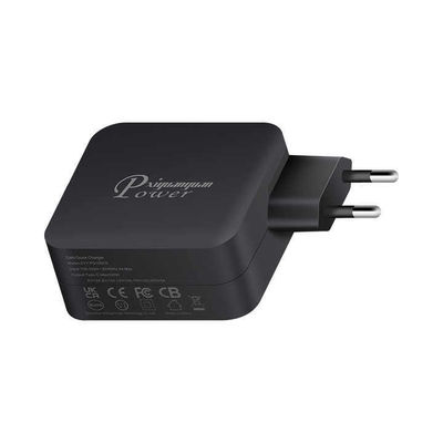 EU 2-Pin USB-C Wall Charger, 100W High-Speed Type-C Power Adapter for Laptop, Tablet, and Mobile Devices
