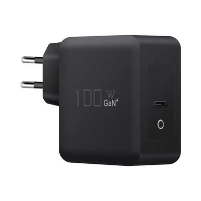 EU 2-Pin USB-C Wall Charger, 100W High-Speed Type-C Power Adapter for Laptop, Tablet, and Mobile Devices
