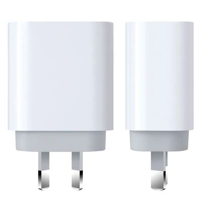 AU 2-Pin USB-C Wall Charger, 30W Fast Type-C Power Adapter for Smartphones, Tablets, and Small Laptops