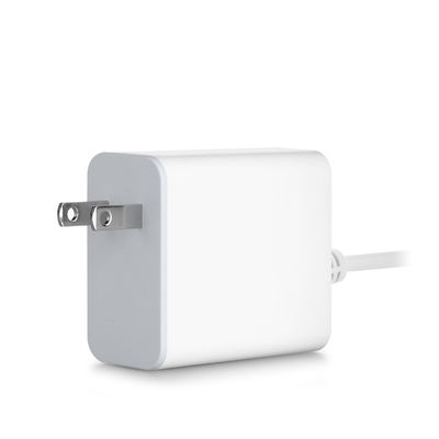 60W USB-C US Wall Charger with Fixed Cable, High-Speed Type-C Power Adapter for Smartphones, Tablets, and Laptops