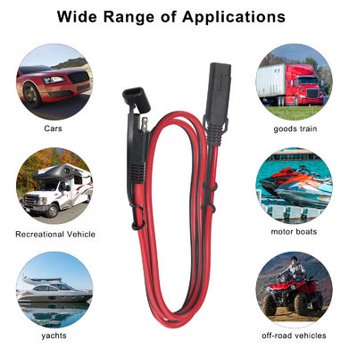 QIUCABLE SAE Quick Disconnect Extension Cable 6Ft 16AWG SAE to SAE Quick Connect Release (B09N3M51Y5)