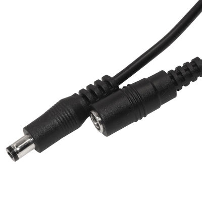 DC Male Power Plug to Tinned Stripped Wire Pigtail Cable -2.1mm x 5.5mm Connector for 12V Power Supply, CCTV, LED Strip, DIY