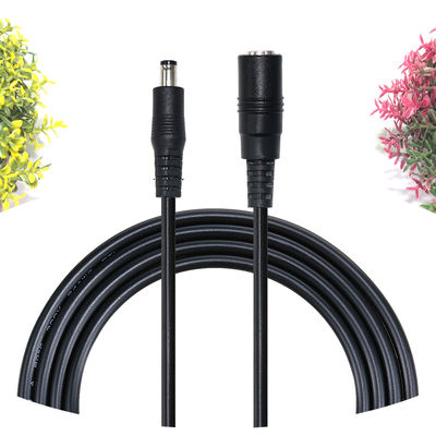 Right Angle DC Power Socket To Tinned Stripped Wire Cable -2.1mm X 5.5mm Female Jack For LED, CCTV, DIY Power Supply