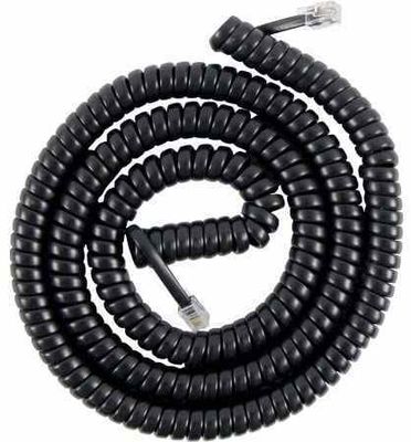 Coiled Handset Cord-RJ9/RJ10 to RJ9 Extension Cable for Landline Phone Desk Phone and Office PBX System