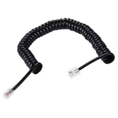 Coiled Handset Cord-RJ9/RJ10 to RJ9 Extension Cable for Landline Phone Desk Phone and Office PBX System