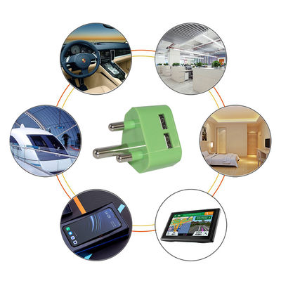 SA Plug Dual USB-A Wall Charger 5V 2.4A for Mobile Devices