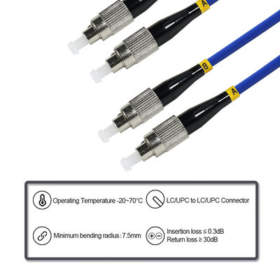 FC to FC Duplex Singlemode Fiber Optic Patch Cable - 9/125μm OS2 Jumper Cord for Telecom, Data Center, FTTH