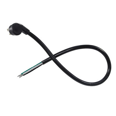 NEMA 5-15P Power Cord with Tinned Stripped Wire End-3-Conductor US Plug Cable for DIY Wiring, Panel, Terminal Block Use