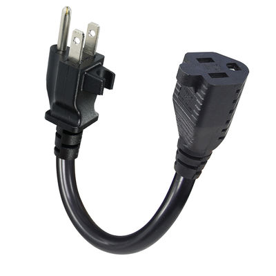 6 Foot 14AWG Heavy Duty Power Strip Replacement with Cable Management Clip and NEMA 5-15P Plug 3 Outlet Extension Cord
