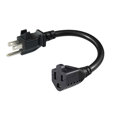 6 Foot 14AWG Heavy Duty Power Strip Replacement with Cable Management Clip and NEMA 5-15P Plug 3 Outlet Extension Cord