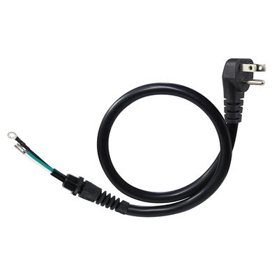90° Angle NEMA5-15P to EU Schuko Plug Cable, 3-Core Bare Copper Wire, Strain Relief, for Home/Workshop, 1.8m/2m/3m