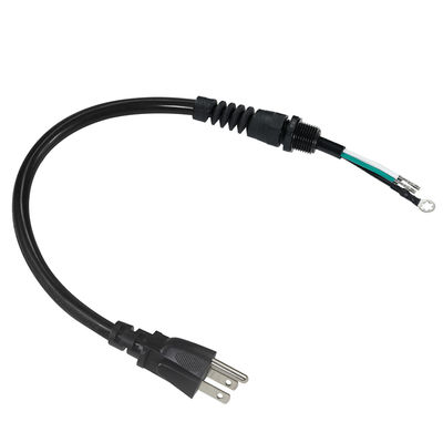 90° Angle NEMA5-15P to EU Schuko Plug Cable, 3-Core Bare Copper Wire, Strain Relief, for Home/Workshop, 1.8m/2m/3m