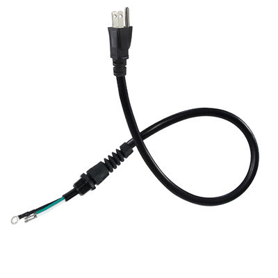 90° Angle NEMA5-15P to EU Schuko Plug Cable, 3-Core Bare Copper Wire, Strain Relief, for Home/Workshop, 1.8m/2m/3m