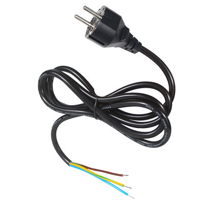 EU CEE 77 AC Power Cord with Strip Ends for Industrial Equipment