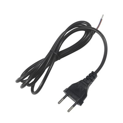 1.8M 2*0.75Mm Extension Eu 2Pin Plug Cable Supply 2 Prong Vde Open Wiring Power Cord