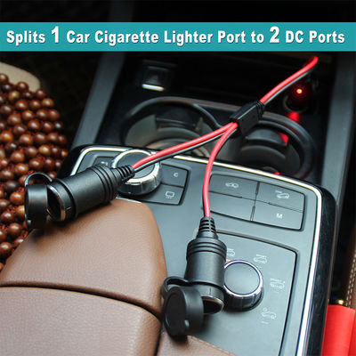 12-24 Volt Car Battery Charger With Cigarette Lighter Adapter Male to Male