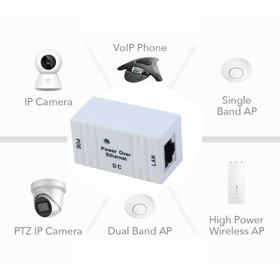 POE Injector 1xLAN Port 10/100/1000mbps Power Over Ethernet 12V 1A