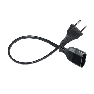 EU 2-Pin Male to Female Extension Cord 1.2 M European AC Power Extension Cable for Home Kitchen Office Indoor Appliance