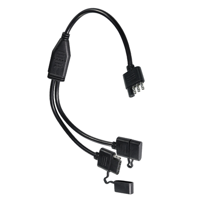 1.2 M Length Conductor 3-Way Y Splitter Trailer Light Wiring Harness for Trailer RV Truck LED Tail Light System