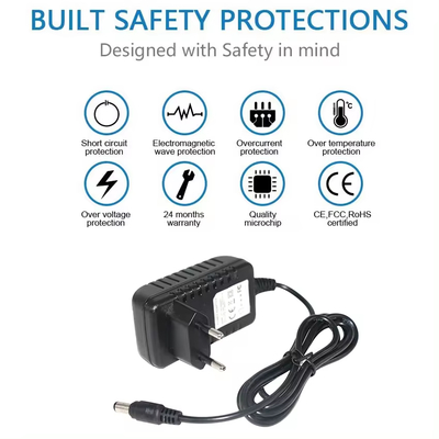 Euro Wall for Universal 220V Adapter 5V 2A 2.1Mm AC to DC Supply Adapters Copper Conductor