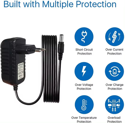 Euro Wall for Universal 220V Adapter 5V 2A 2.1Mm AC to DC Supply Adapters Copper Conductor