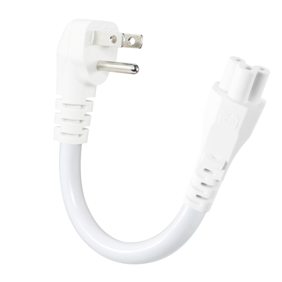 NEMA 5-15P to IEC C5 Cloverleaf Power Cord-3-Prong US AC Cable for Laptop Adapter, Notebook, Printer, 125V 10A
