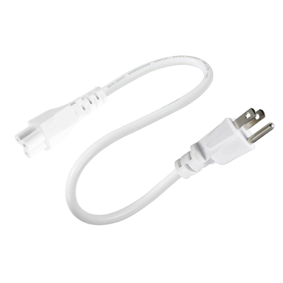 NEMA 5-15P to IEC C5 Cloverleaf Power Cord-3-Prong US AC Cable for Laptop Adapter, Notebook, Printer, 125V 10A
