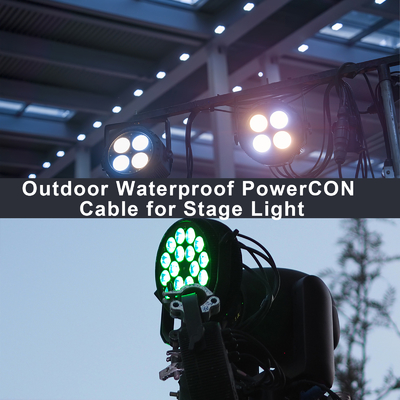 PowerCON 3-Pin Locking AC Power Cord for Stage Lighting
