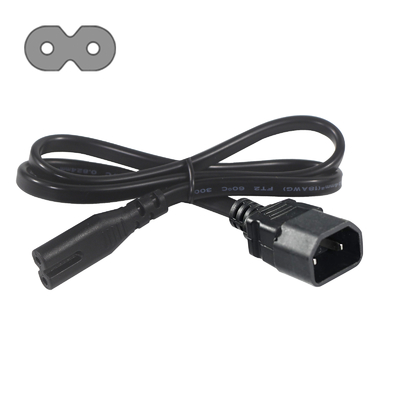 Right Angle C7 to C18 Power Cable for Small Appliances
