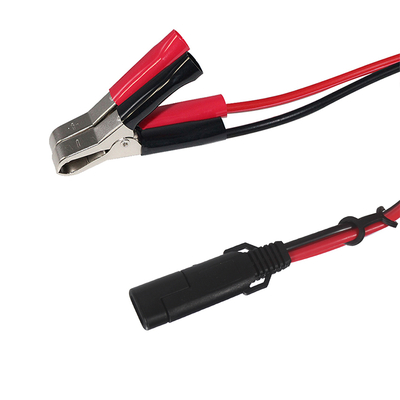 SAE to Alligator Clip Battery Cable with Inline Fuse and Switch - 12V Power Extension Lead for Solar, Automotive, DIY