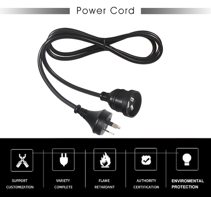 Universal 3 Pin Australia Aus Nzs Plug Computer Cable Male To Female Electrical Cord