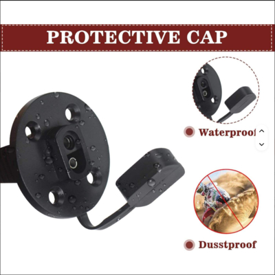 SAE Socket Sidewall Port Panel Mount Connector with Dust Cap