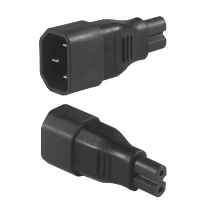 IEC C14 to C7 Power Adapter for Laptop DVD PS2