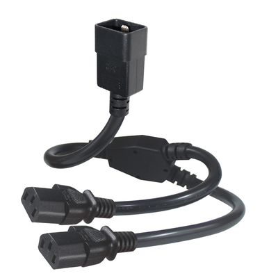C20 to 2xC13 Y-Splitter Power Cord 15A 250V Pure Copper