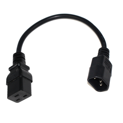 IEC C19 to C14 Power Cable 18-14AWG PVC Jacket